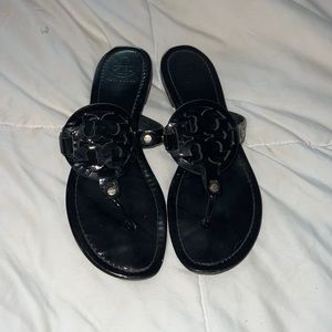 Black Tory Burch Miller Sandals